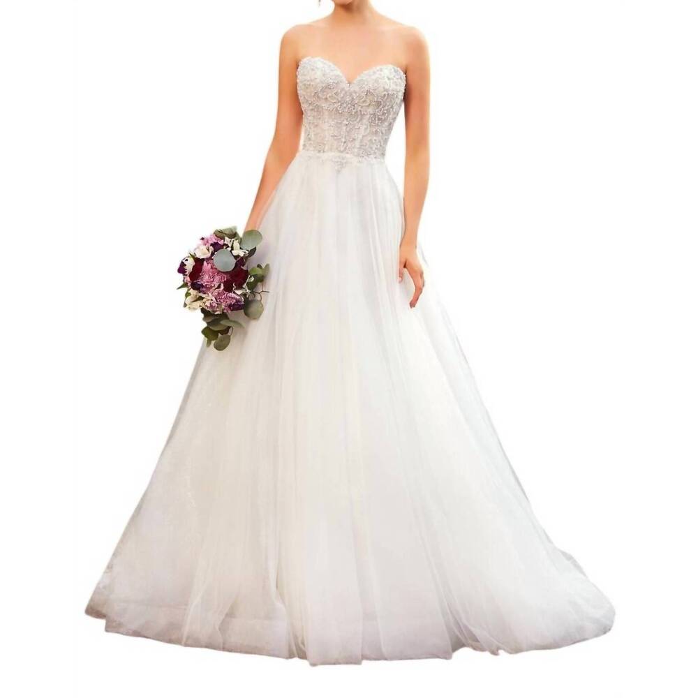 NEW KITTY CHEN COUTURE karen beaded ball gown in ivory